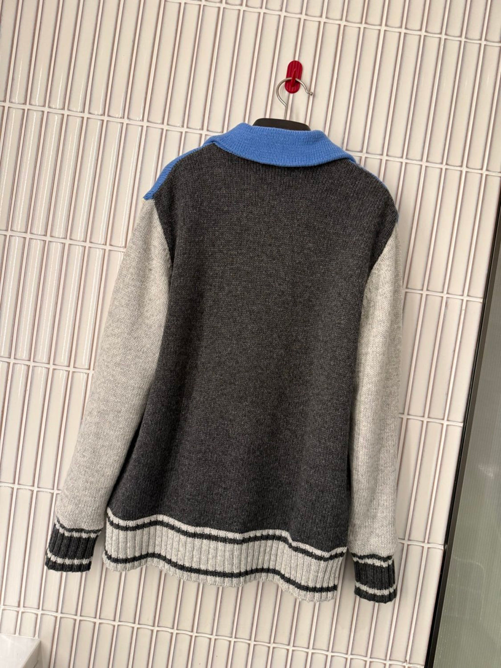 BV 2025 Men's Women's Color-Blocked Design Wool Knit Jacket #82542A