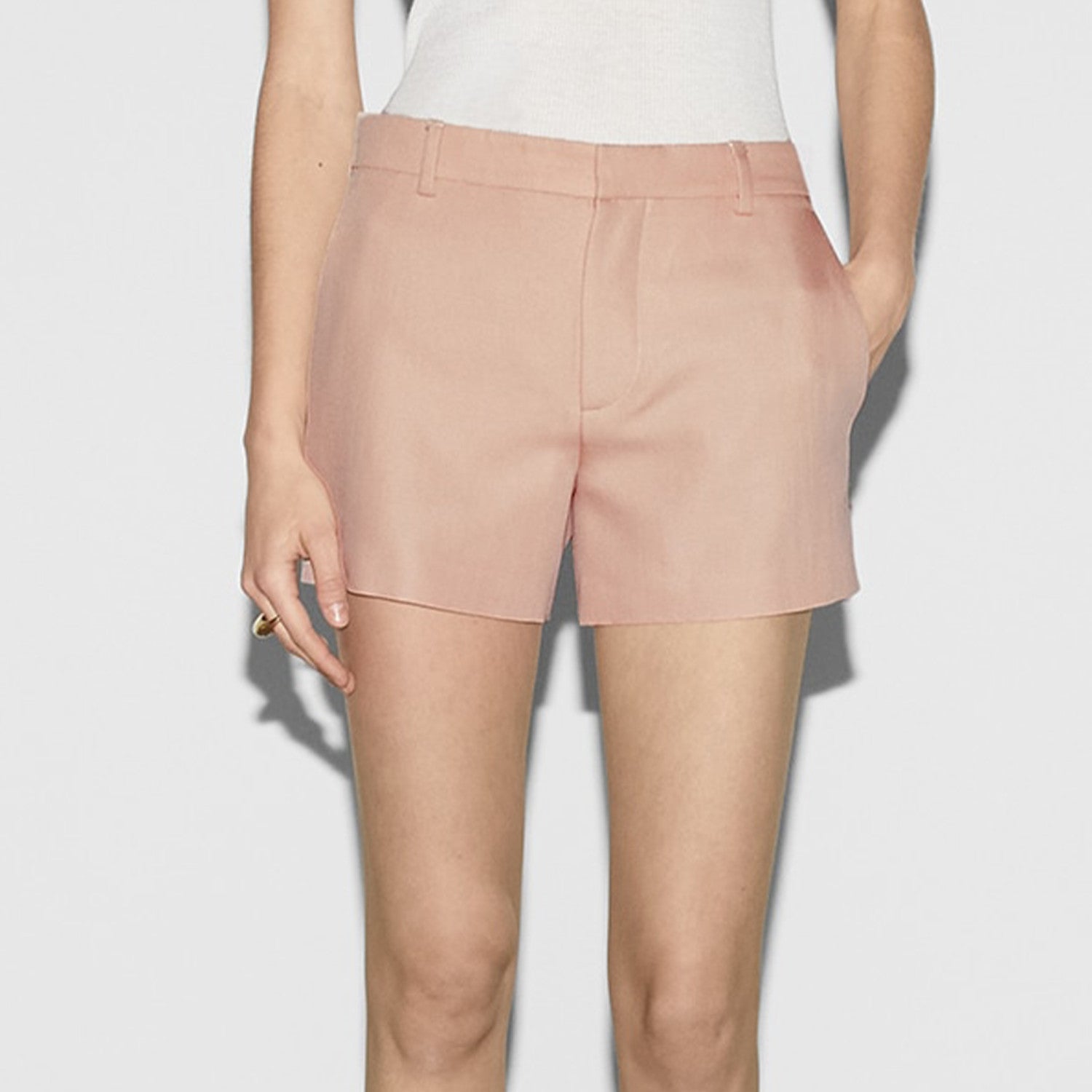 Women's Spring And Autumn Pink Short Slim Suit Shorts Fashion Casual Comfortable Low Waist Pants Ngvp #8868