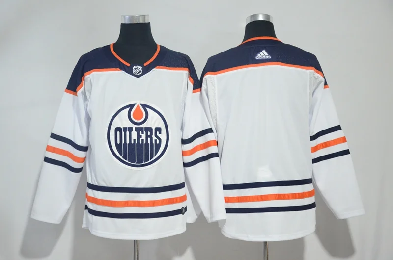 Edmonton Oilers White Away Jersey – Official Team Apparel