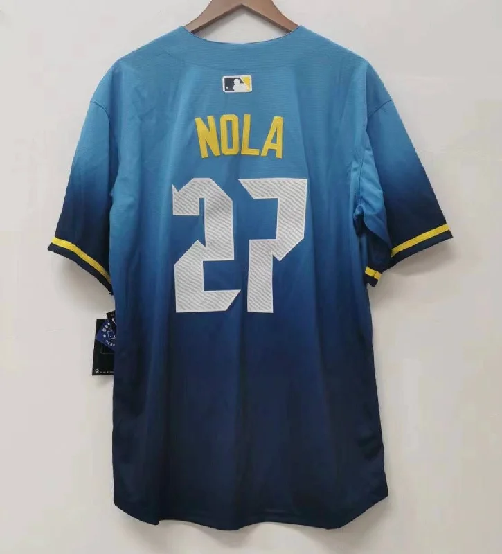 Aaron Nola Philadelphia Phillies Blue City Connect MLB Limited Jersey