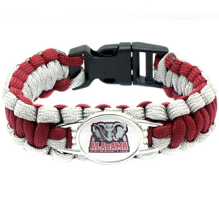 Alabama Crimson Tide snap clasp bracelet