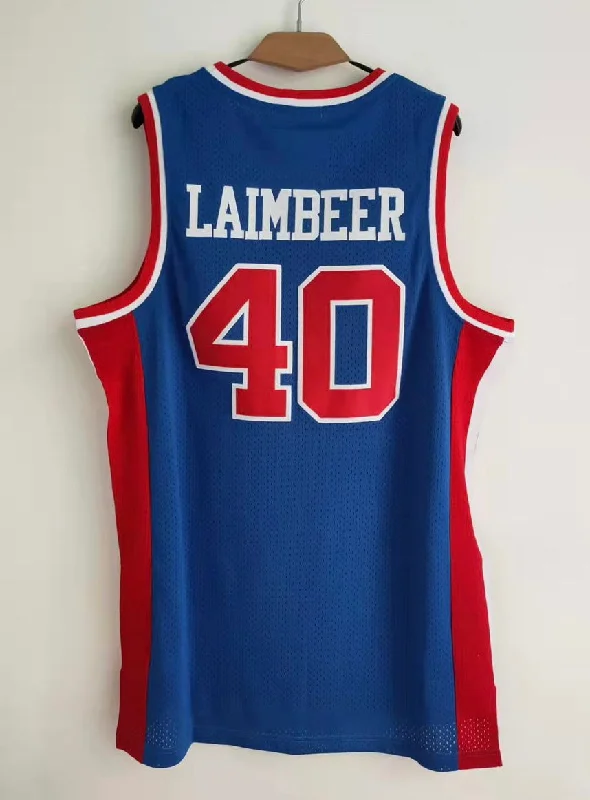 Bill Laimbeer Detroit Pistons Jersey Classic Authentics