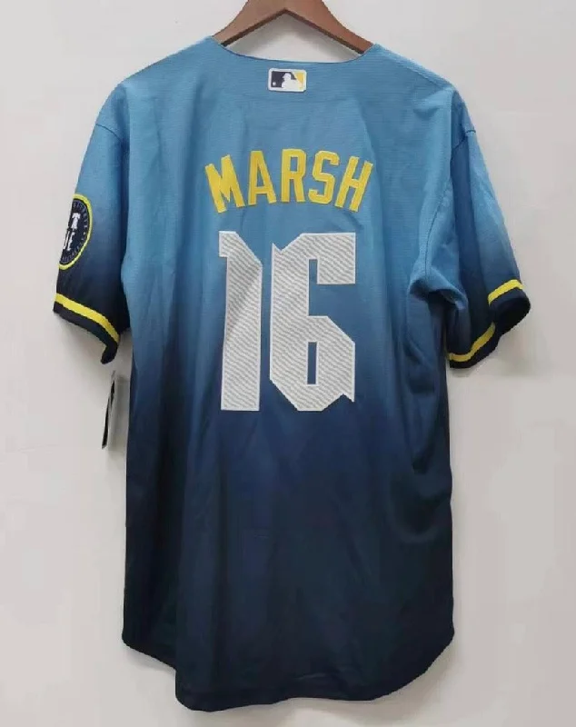 Brandon Marsh Philadelphia Phillies Blue City Connect MLB Limited Jersey