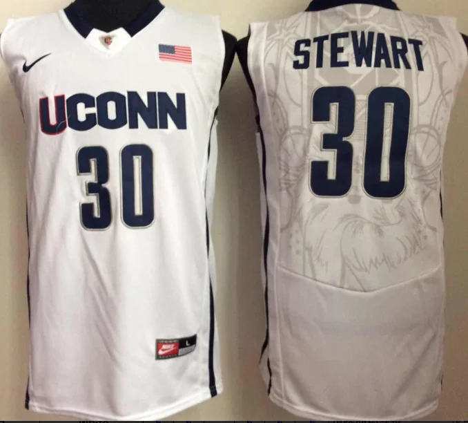 Breanna Stewart UCONN Connecticut Huskies Jersey White Nike