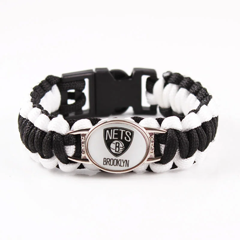 Brooklyn Nets snap clasp bracelet