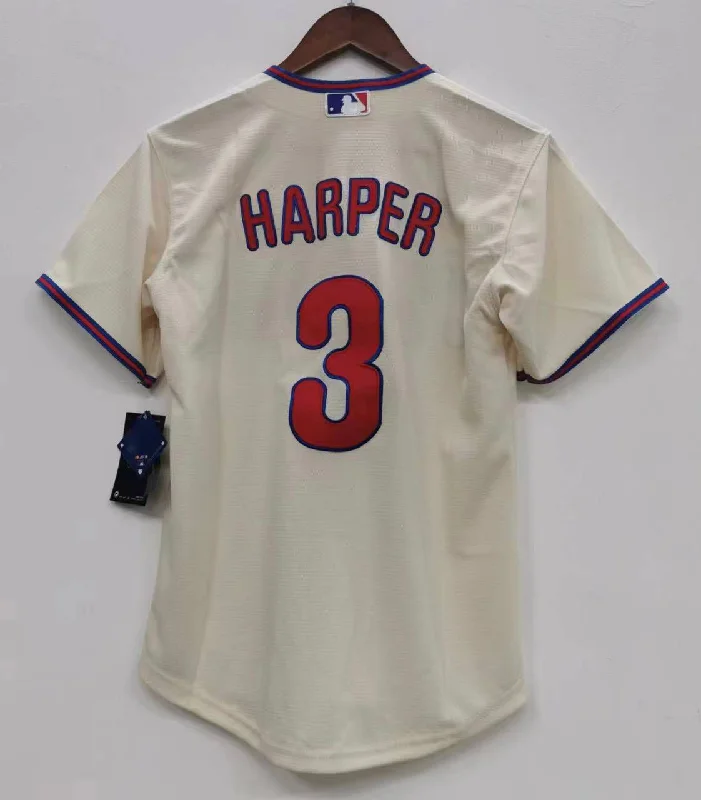 Bryce Harper Philadelphia Phillies Jersey cream