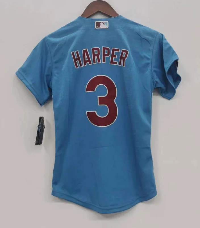 Bryce Harper YOUTH Philadelphia Phillies Jersey blue