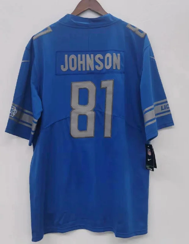 Calvin Johnson Detroit Lions Jersey blue