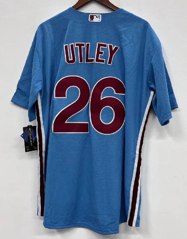 Chase Utley Philadelphia Phillies Jersey blue NIKE