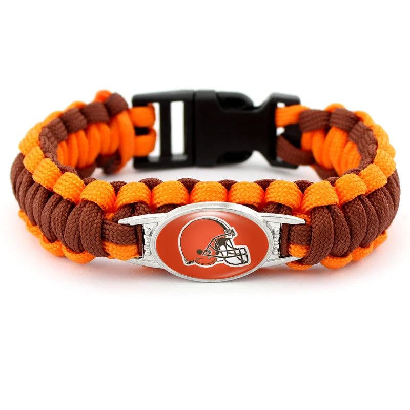 Cleveland Browns snap clasp bracelet