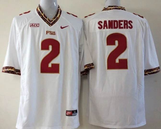 Deion Sanders Florida State Seminoles Jersey White