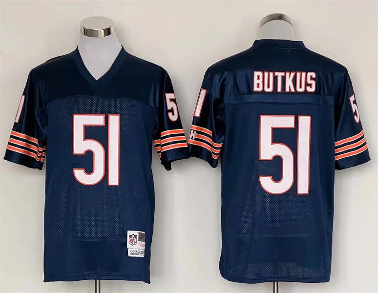 Dick Butkus Chicago Bears Jersey blue Mitchell & Ness