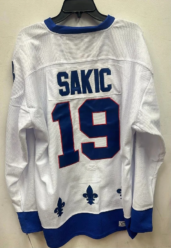 Joe Sakic Quebec Nordiques Jersey white