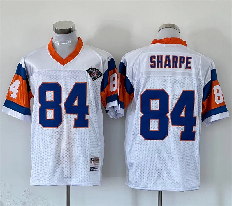 Shannon Sharpe Mitchell & Ness Denver Broncos Jersey White