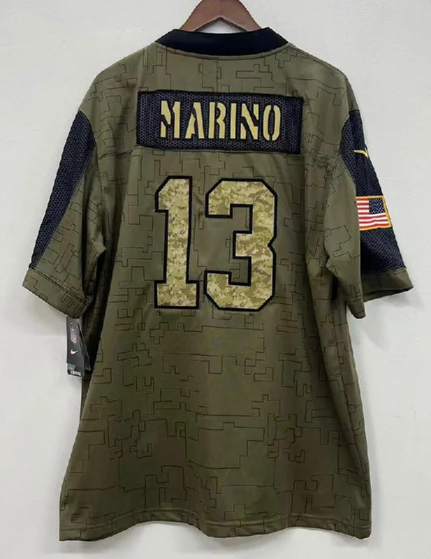 Dan Marino Miami Dolphins military salute to service Jersey