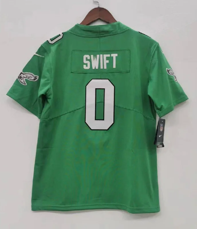 D'Andre Swift YOUTH Philadelphia Eagles Kelly Green Jersey