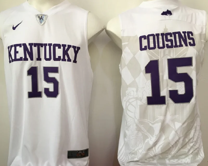 DeMarcus Cousins University of Kentucky Jersey Nike white