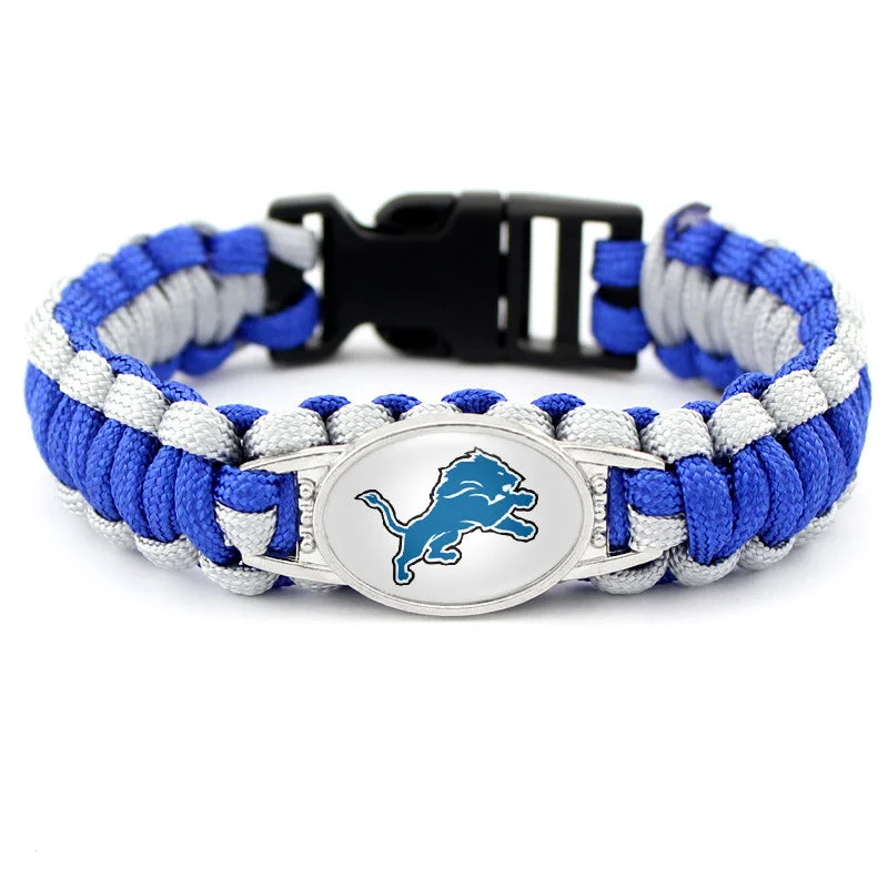 Detroit Lions snap clasp bracelet