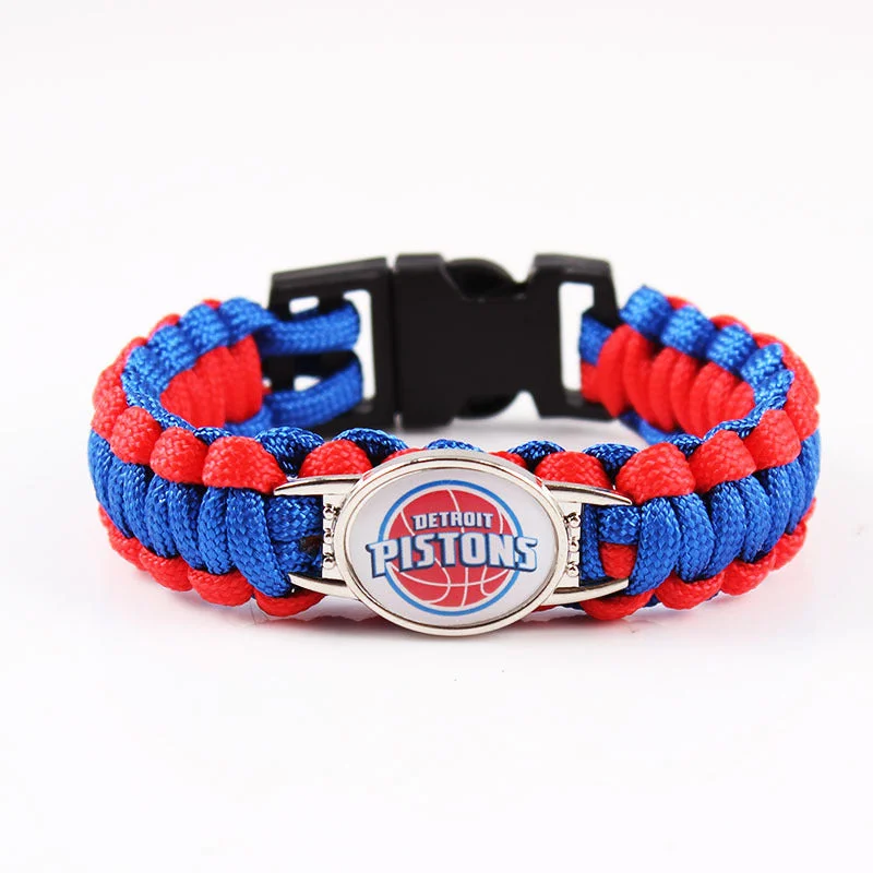 Detroit Pistons snap clasp bracelet