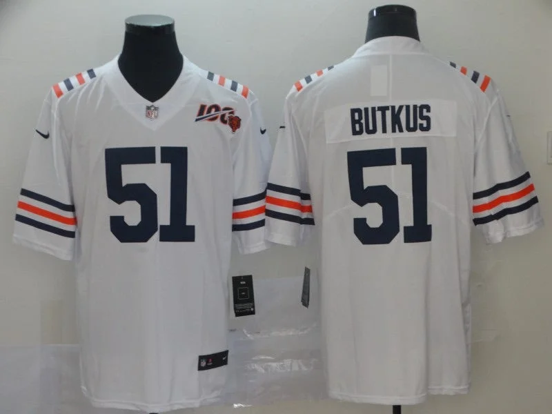 Dick Butkus Chicago Bears Jersey white Nike