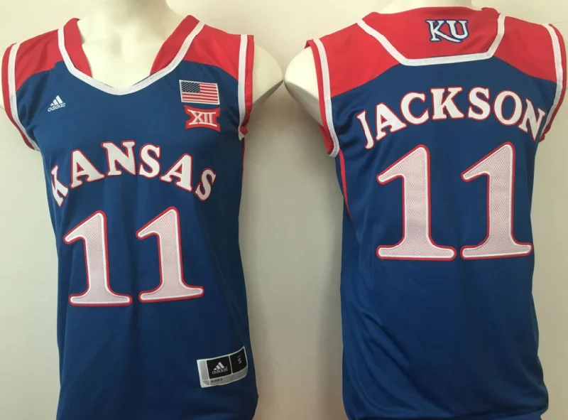 Elmarko Jackson Kansas Jayhawks Adidas jersey