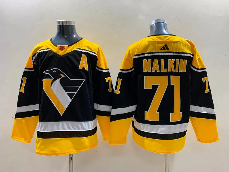 Evgeni Malkin Pittsburgh Penguins Jersey black