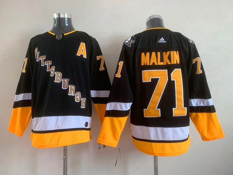 Evgeni Malkin Pittsburgh Penguins Jersey black