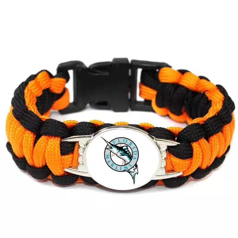 Florida Marlins retro snap clasp bracelet