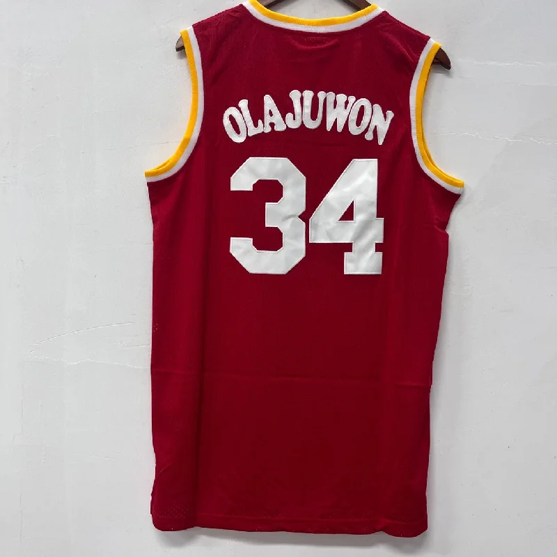 Hakeem Olajuwon Houston Rockets official NBA Jersey Mitchell & Ness