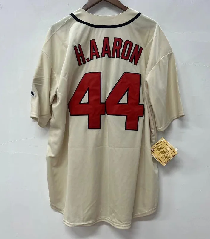 Hank Aaron Atlanta Milwaukee Braves Jersey 1963 Mitchell & Ness