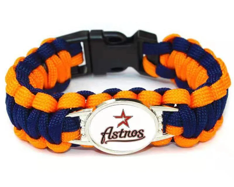 Houston Astros snap clasp bracelet