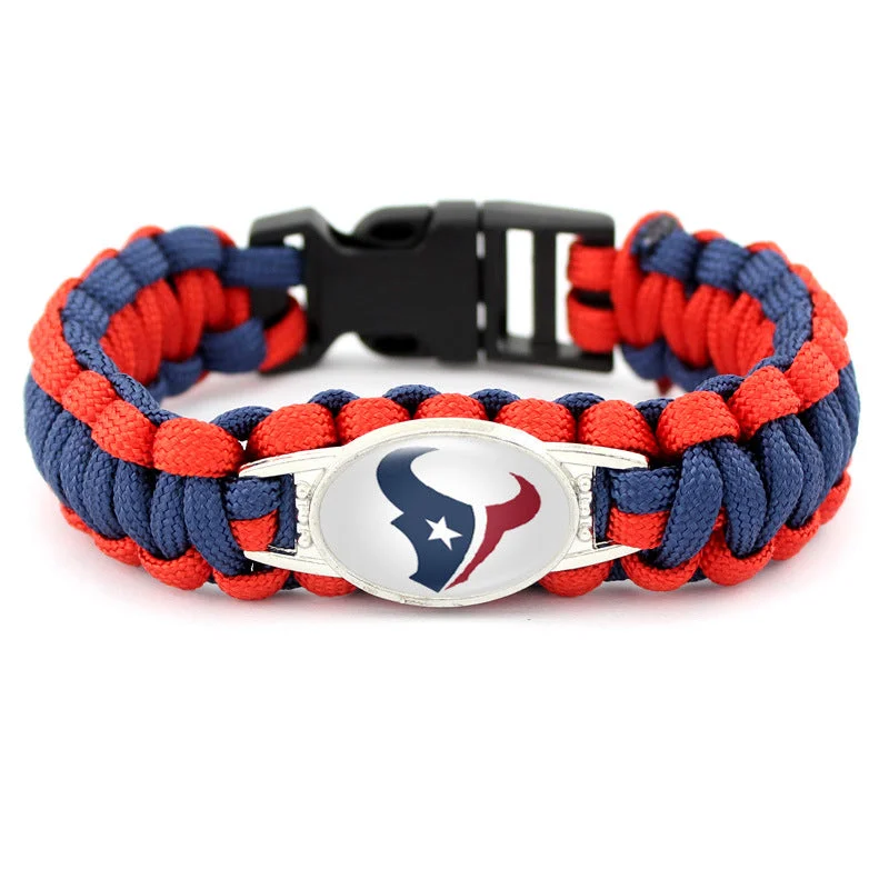 Houston Texans snap clasp bracelet