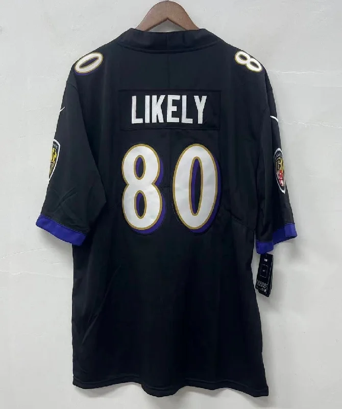 Isaiah Likely Baltimore Ravens Official NFL Jersey Nike Black