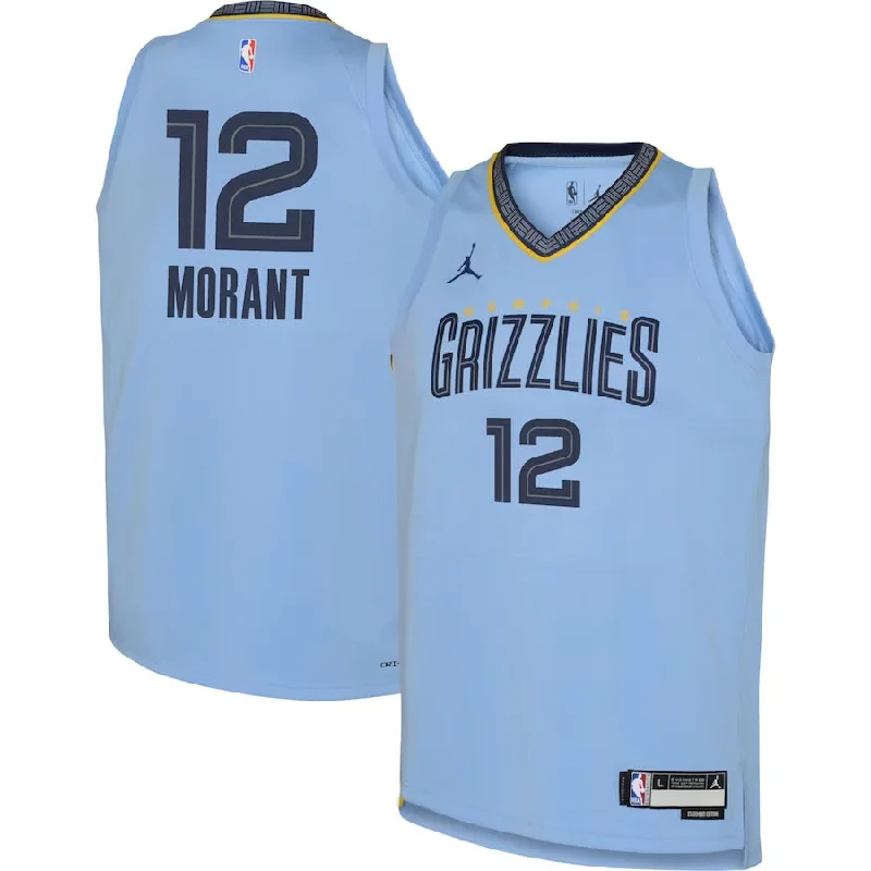 JA Morant Memphis Grizzlies NBA official Jersey Jordan Brand