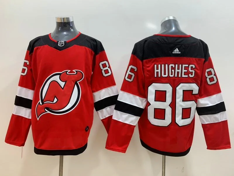 Jack Hughes New Jersey Devils Jersey red