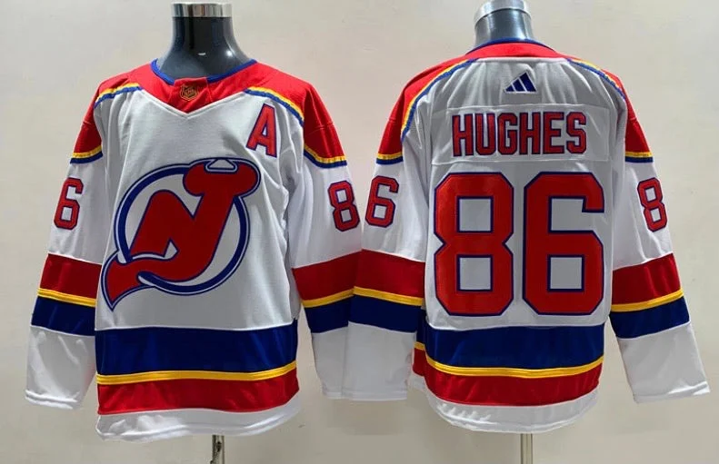 Jack Hughes New Jersey Devils Jersey white