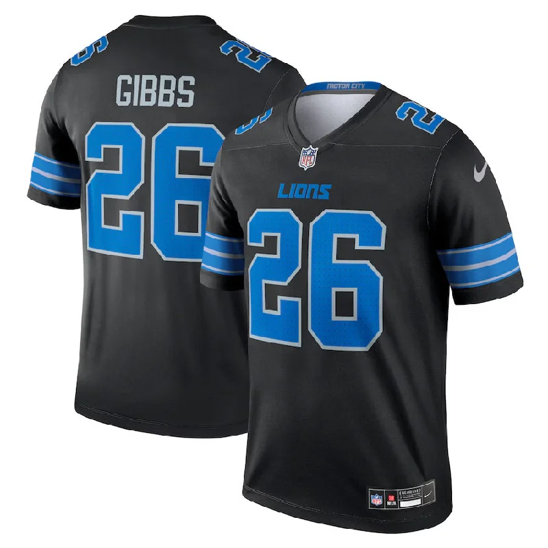 Jahmyr Gibbs Detroit Lions Official NFL Nike Jersey black 2024