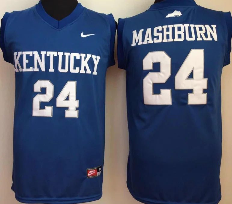 Jamal Mashburn University of Kentucky Jersey Nike blue