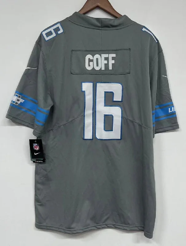 Jared Goff Detroit Lions Jersey gray NIKE