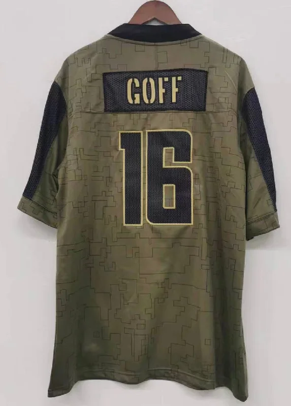 Jared Goff Detroit Lions military salute to service Jersey