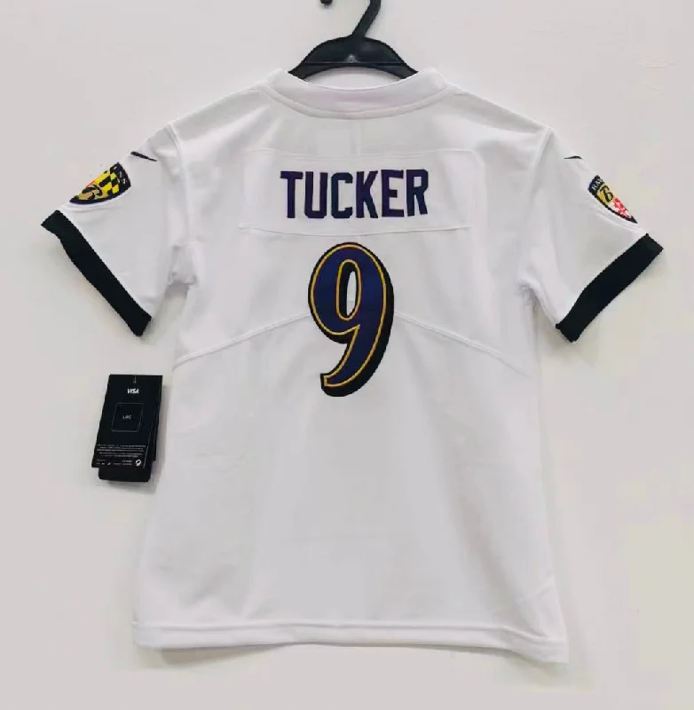 Justin Tucker Baltimore Ravens Baby Toddler jersey b/t white