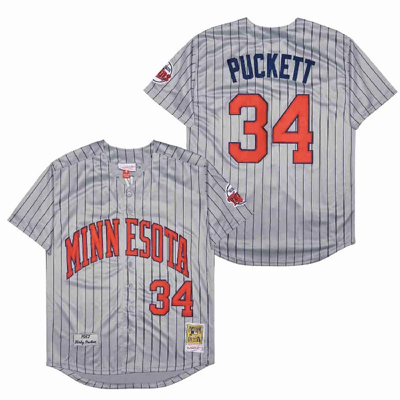 Kirby Puckett Minnesota Twins Jersey 1987 Mitchell & Ness