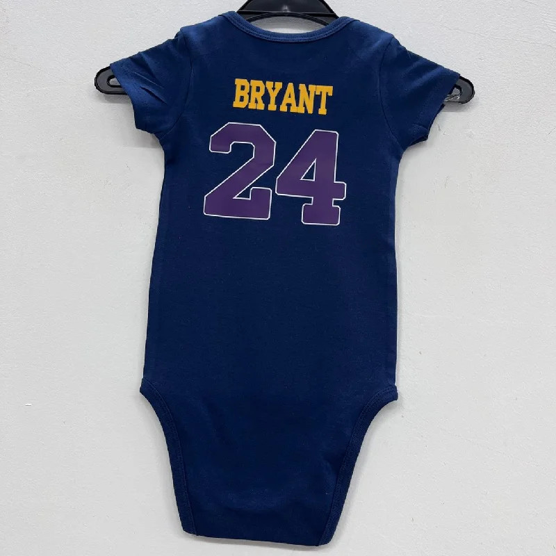 Kobe Bryant Los Angeles Lakers baby onesie creeper snap suit b/t blue