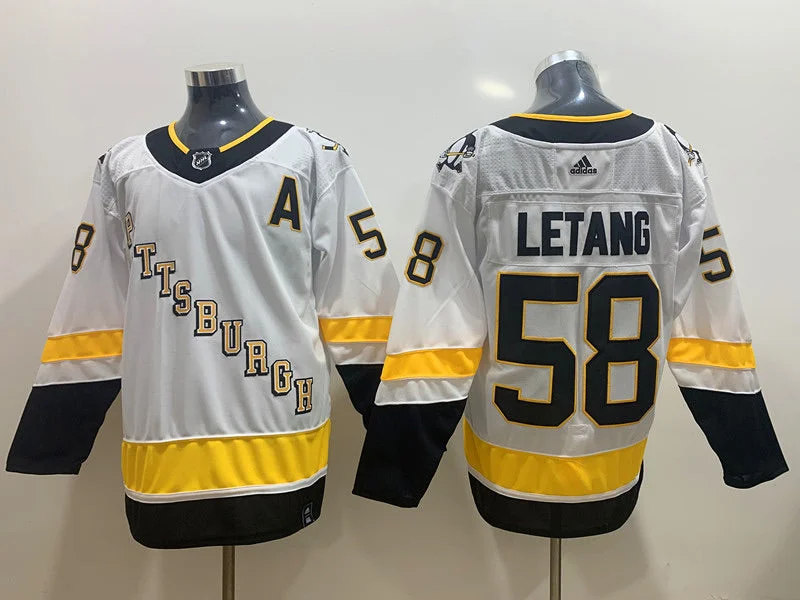 Kris Letang Pittsburgh Penguins Jersey white