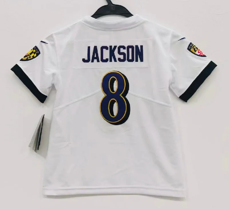 Lamar Jackson Baltimore Ravens Baby Toddler jersey b/t white