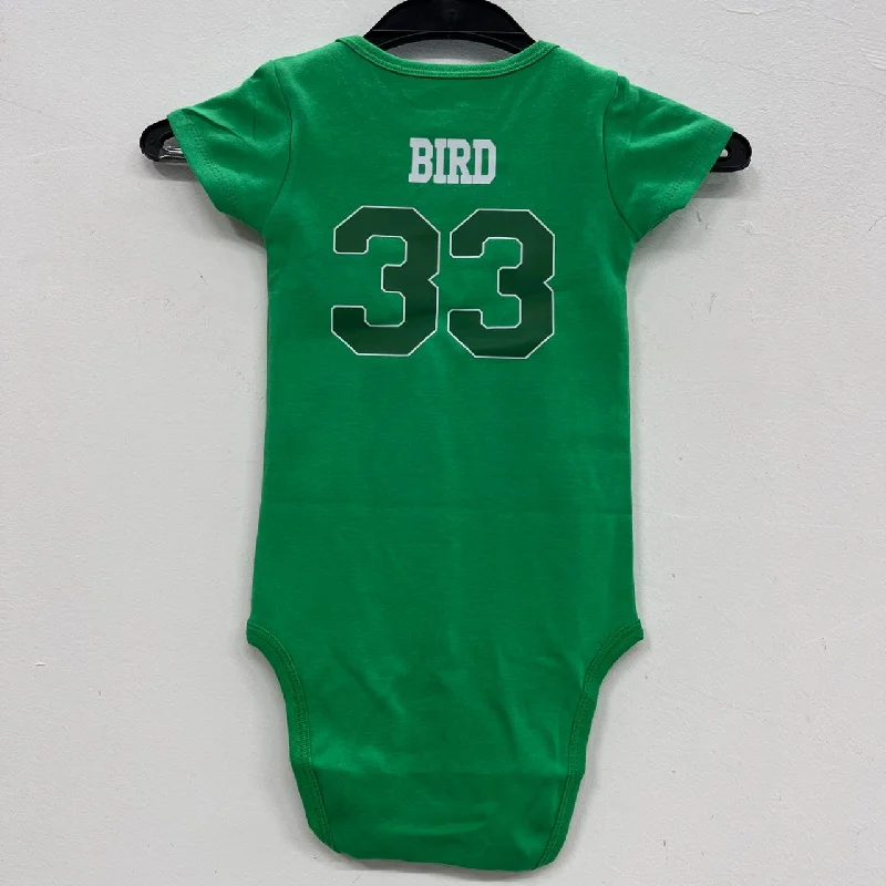 Larry Bird Boston Celtics baby onesie creeper snap suit b/t blue