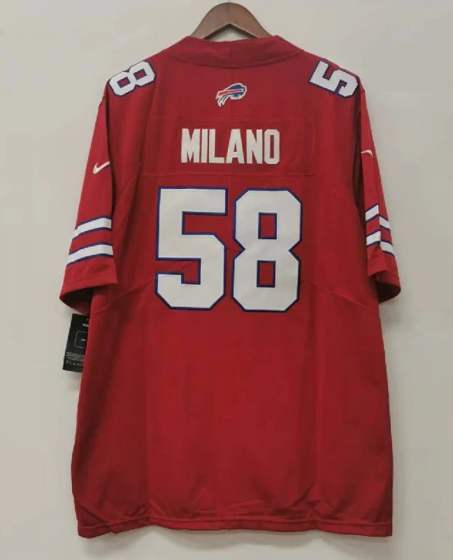 Matt Milano Buffalo Bills Jersey red Nike