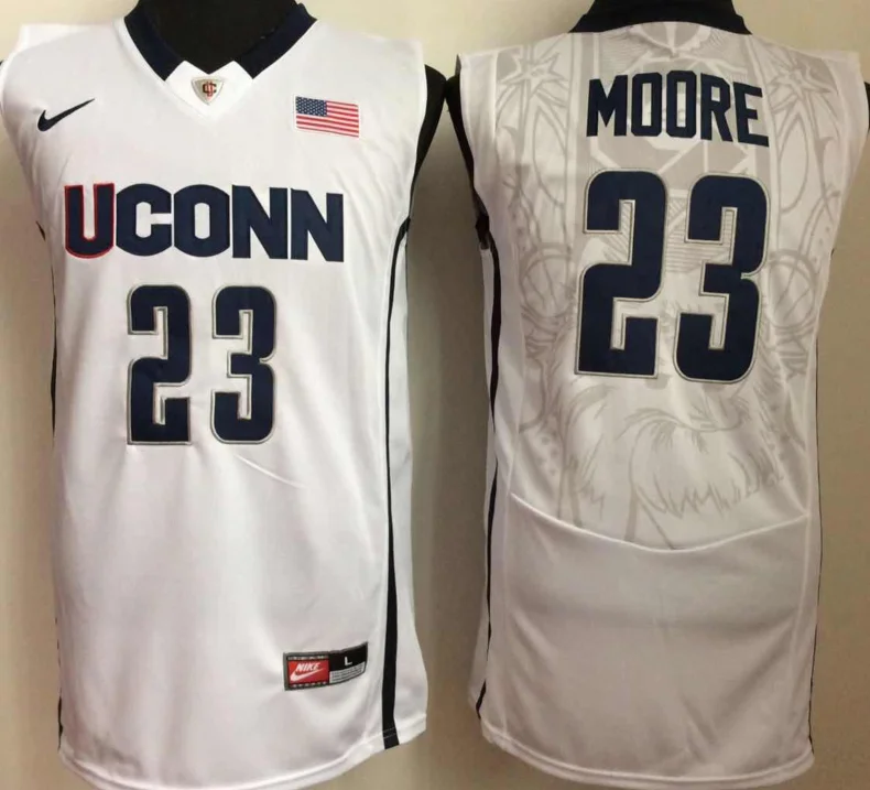 Maya Moore UCONN Connecticut Huskies Jersey White Nike