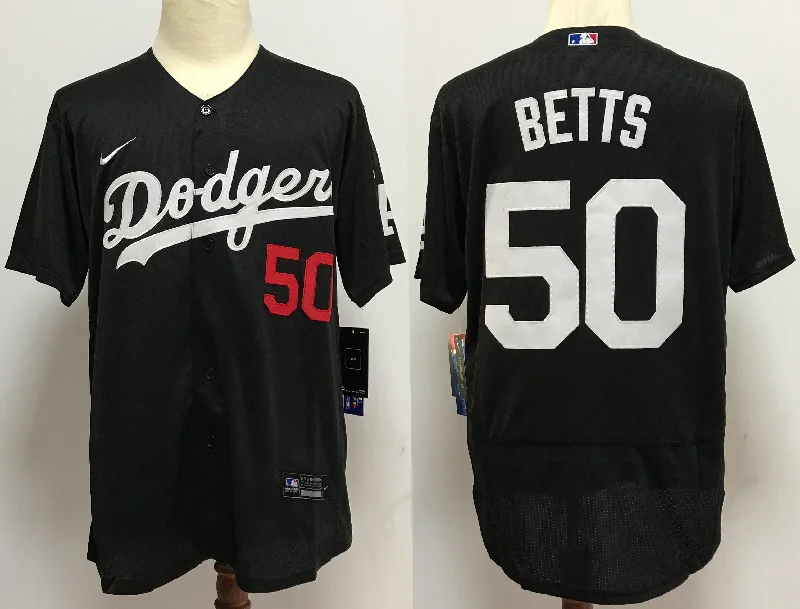 Mookie Betts Los Angeles Dodgers Official Nike Jersey Black