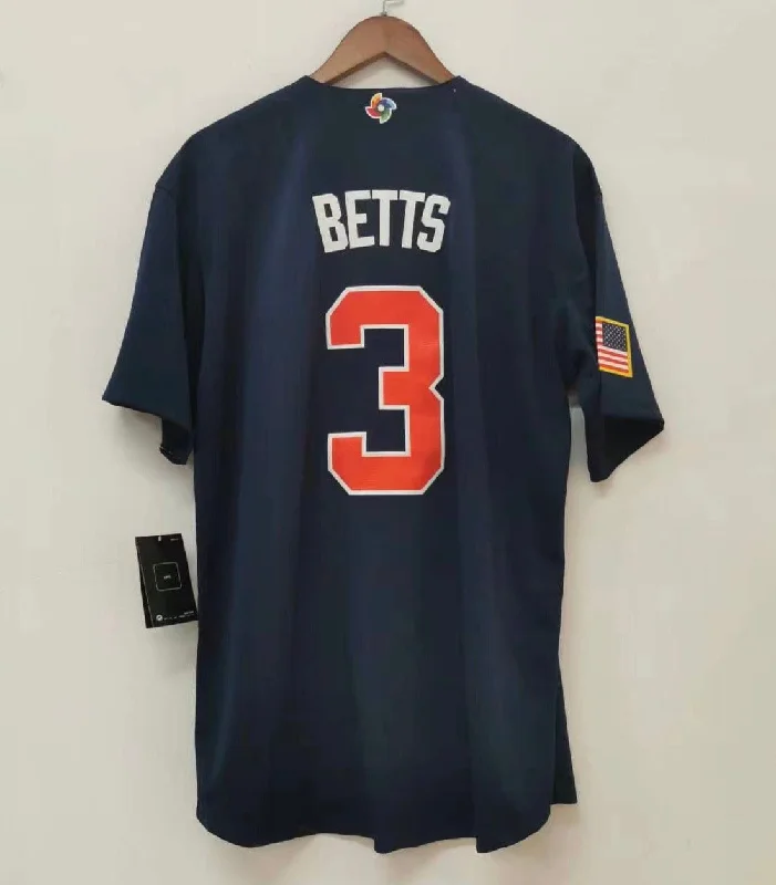 Mookie Betts Team USA Baseball jersey Nike Blue